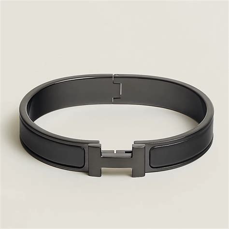 hermes clic hh so black bracelet|authentic Hermes clic clac bracelet.